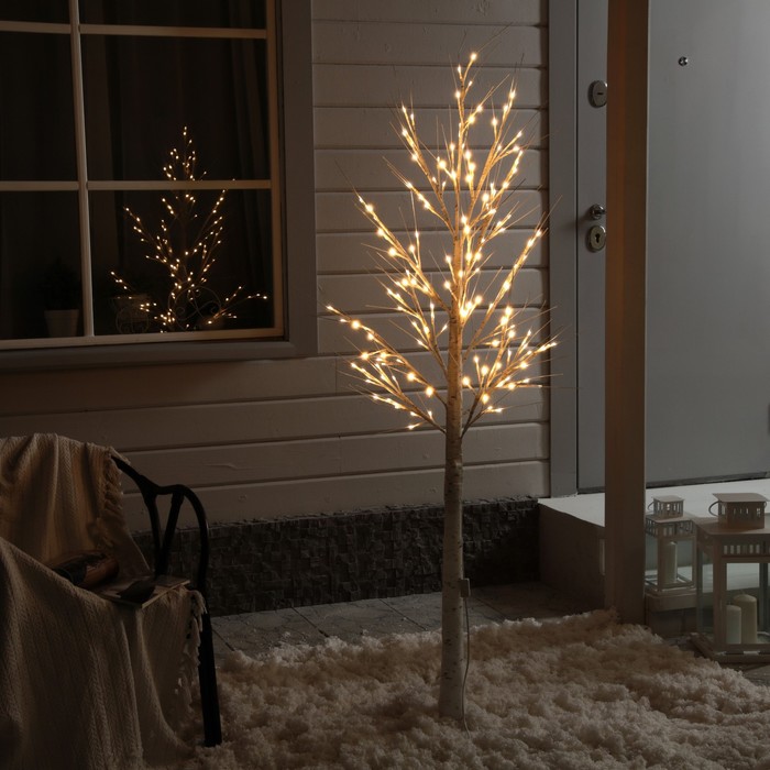 Светодиодное дерево «Берёза» 1.8 м, 144 LED, постоянное свечение, 220 В, свечение тёплое белое - Фото 1