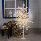 Светодиодное дерево «Клён белый» 1.6 м, 160 LED, постоянное свечение, 220 В, свечение тёплое белое - фото 2892360