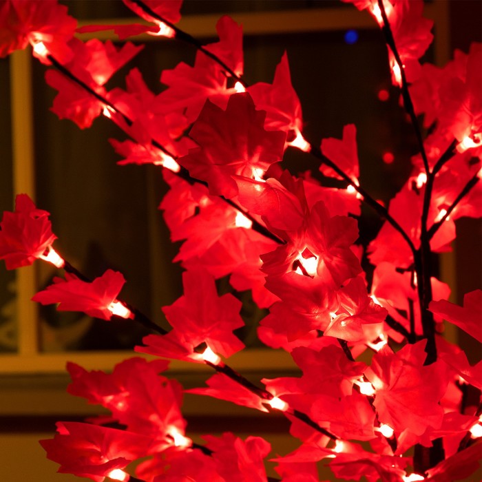 Светодиодное дерево «Клён красный» 1.6 м, 160 LED, постоянное свечение, 220 В, свечение красное - фото 1880513208