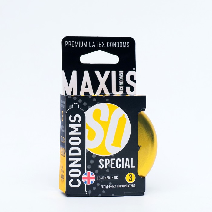 Презервативы точечно-ребристые MAXUS Special №3 ж/к - Фото 1