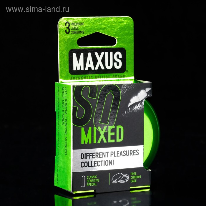 Презервативы набор MAXUS Mixed №3 ж/к - Фото 1
