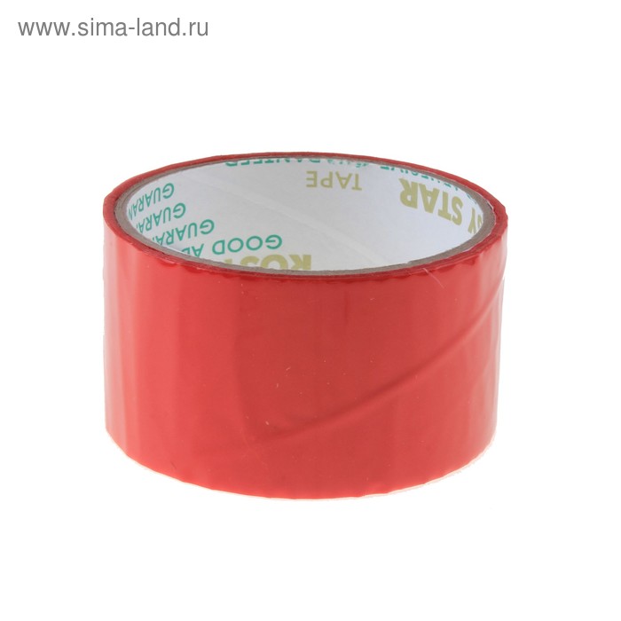 Клейкая лента Rosy Star, красная, 48 мм × 13 м - Фото 1