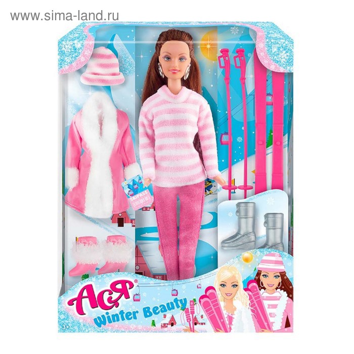 Игровой набор кукла Ася "Зимняя красавица №1", 28 см - Фото 1