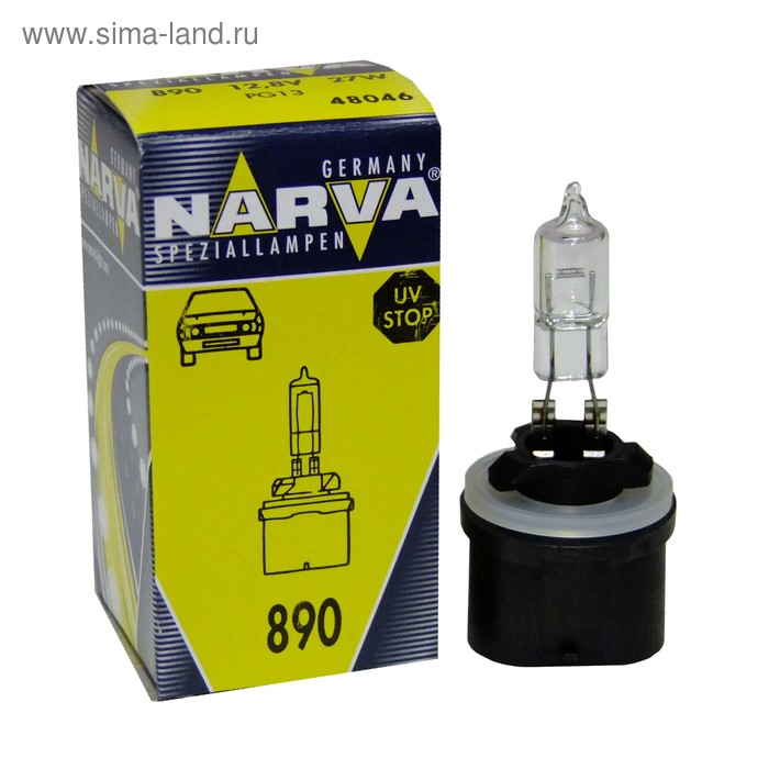 Лампа автомобильная Narva PG13, 890, 12 В, 27 Вт, 48046