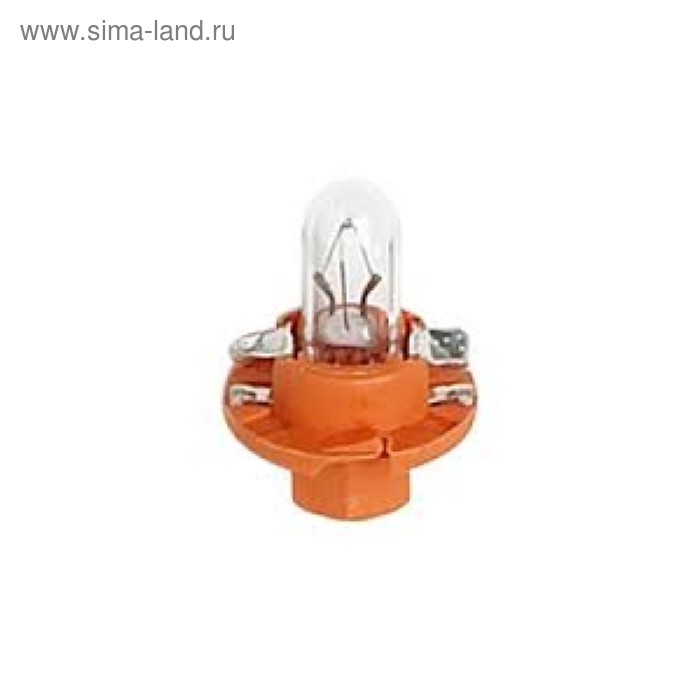 Лампа автомобильная Osram orange, BAX, 12В, 1.1 Вт, (BX8,4d), 2473MFX6 - Фото 1