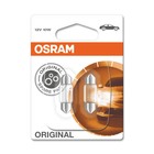 Лампа автомобильная Osram, T10.5, 12 В, 10 Вт, (SV8,5-31/10), 6438 - фото 298241541