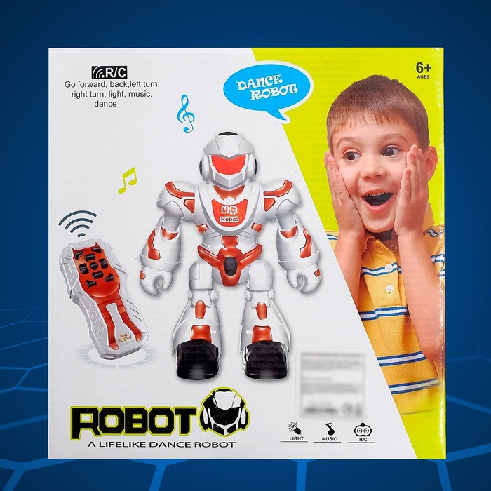 Робот радиоуправляемый «Танцор», световые и звуковые эффекты, работает от батареек, цвета МИКС - фото 51877198