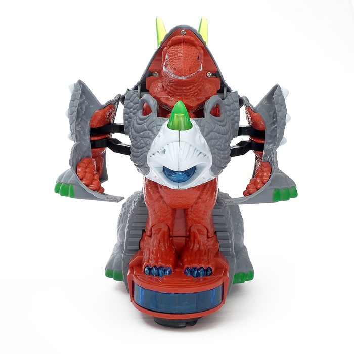 Робот «Трицератопс», трансформируется, световые и звуковые эффекты, работает от батарее, цвета МИКС 45955