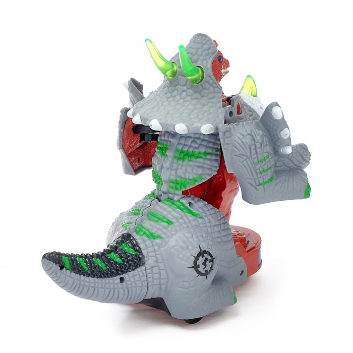 Робот «Трицератопс», трансформируется, световые и звуковые эффекты, работает от батарее, цвета МИКС 45955