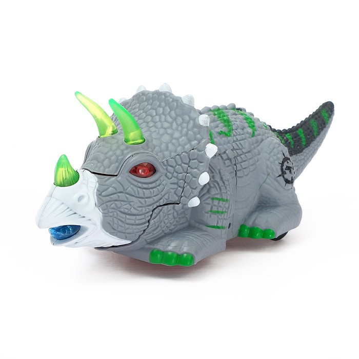 Робот «Трицератопс», трансформируется, световые и звуковые эффекты, работает от батарее, цвета МИКС 45955
