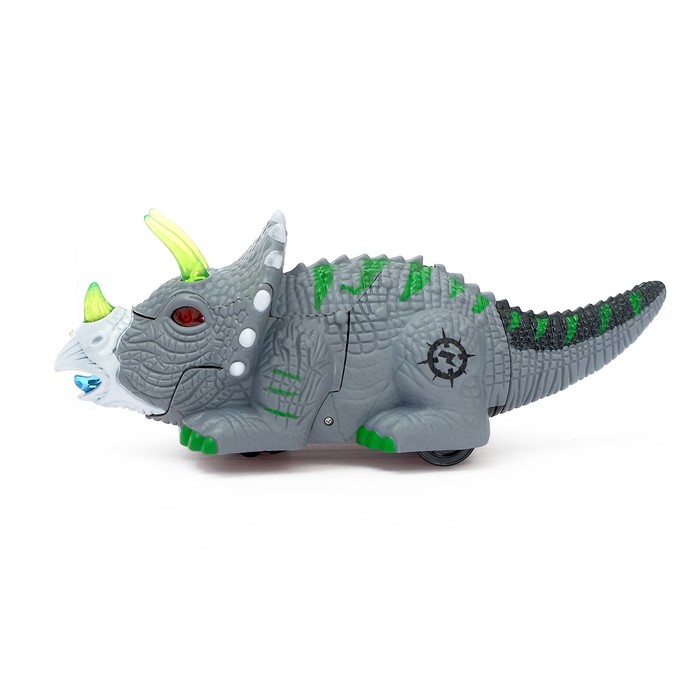 Робот «Трицератопс», трансформируется, световые и звуковые эффекты, работает от батарее, цвета МИКС 45955