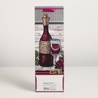 Пакет ламинированный под бутылку, 12 х 9 х 36 см - фото 42098499