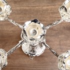 Подсвечник металл на 5 свечей "Узорный" цвет серебро 28х26х26 см - Фото 3