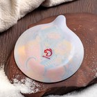 Блюдо стеклянное сервировочное Доляна «Ёлочная игрушка. Дедушка Мороз», 18×15,2 см - Фото 3