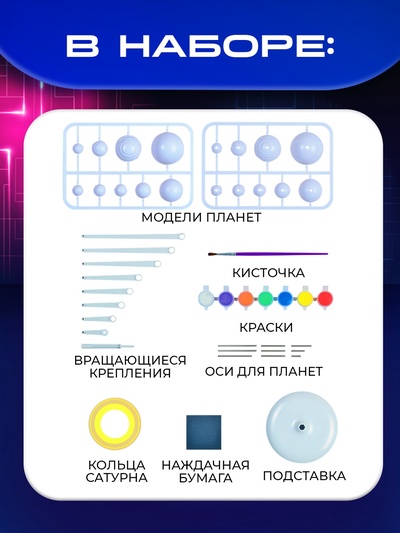 Набор для опытов «Планетарий», ФИКСИКИ