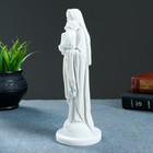 Статуэтка "Дева Мария с младенцем" 22х8см, белая / мраморная крошка - Фото 2