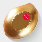 Блюдо для фруктов Доляна «Золотой лист», 18×13 см, золотое - Фото 5