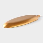 Блюдо для фруктов Доляна «Золотой лист», 40×14 см, золотое - Фото 3