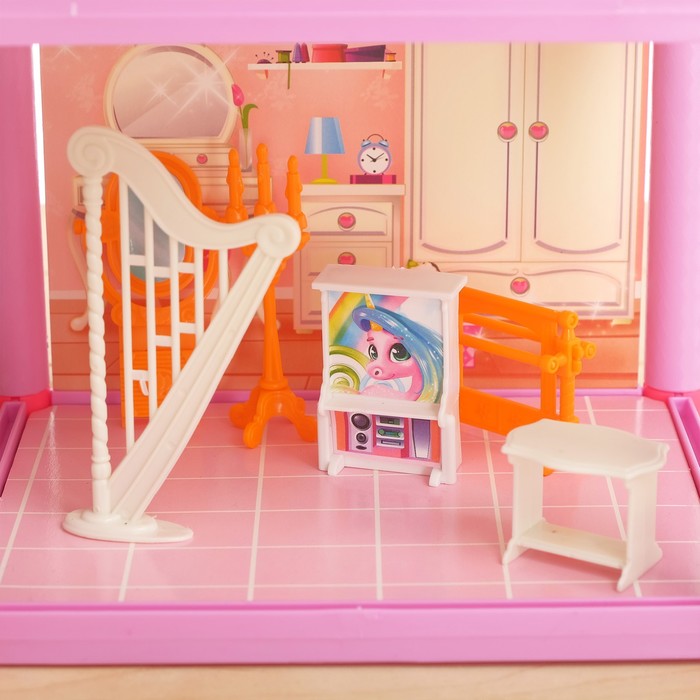 Дом для кукол «Кукольный домик» с мебелью и аксессуарами - фото 1884966413