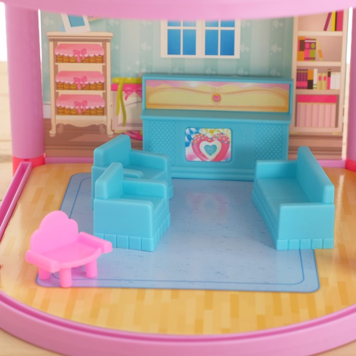 Дом для кукол «Кукольный домик» с мебелью и аксессуарами - фото 1884966415