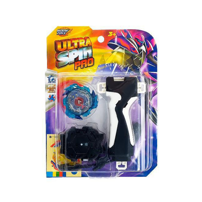 Волчок ULTRA SPIN PRO, с устройством для запуска и ручкой, цвет МИКС - фото 1880513663