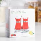 Набор для специй на подставке «Стиль», 2 предмета: солонка и перечница, 80 мл, стекло - Фото 3