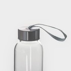 Бутылка для воды стеклянная в чехле «Лапки», 300 мл, h=17 см, цвет розовый - фото 8496665