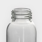 Бутылка для воды стеклянная в чехле «Лапки», 300 мл, h=17 см, цвет розовый - фото 8496667
