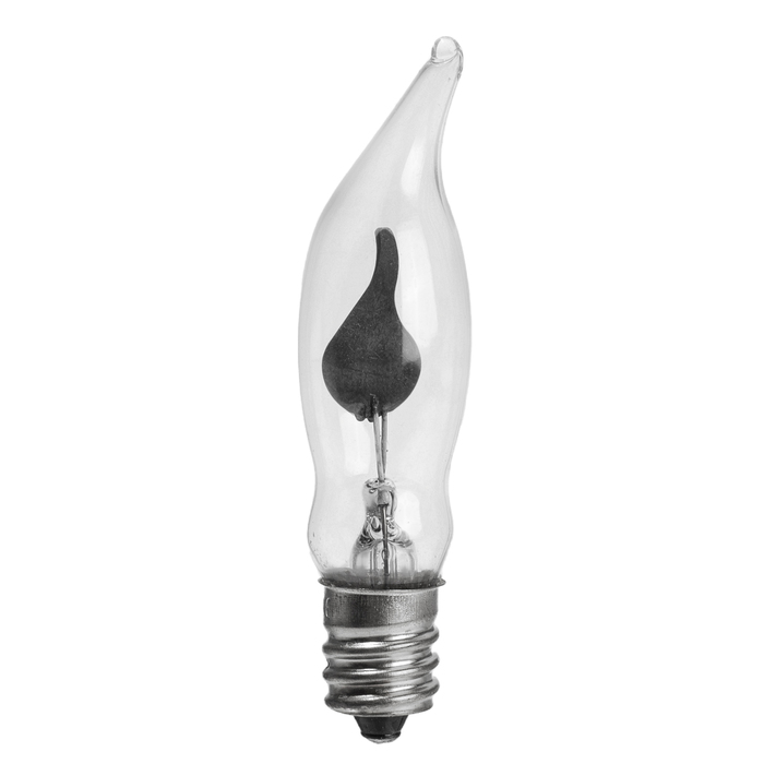 Лампа накаливания для рождественской горки с эффектом пламени, 1.5 Вт, цоколь Е12, 2 шт - фото 1884966526