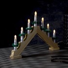 Фигура дерев. "Горка рождественская", 7 свечей LED, 220V, Т/БЕЛЫЙ - фото 3731747