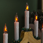 Светодиодная фигура «Рождественская горка» 39.5 × 33 × 5 см, дерево, 220 В, эффект пламени - фото 8496693