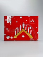 Светодиодная фигура «Рождественская горка» 39.5×33×5 см, дерево, 220 В, эффект пламени - фото 60781288