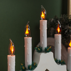 Светодиодная фигура «Рождественская горка» 39.5 × 33 × 5 см, дерево, 220 В, эффект пламени - фото 9135750