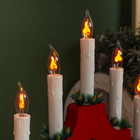 Светодиодная фигура «Рождественская горка» 39.5 × 33 × 5 см, дерево, 220 В, эффект пламени - фото 8496703