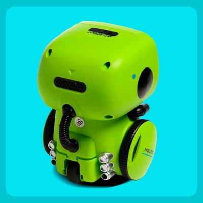Робот интерактивный «Милый робот», световые и звуковые эффекты, русская озвучка, цвет зелёный