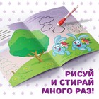 Книги «Напиши и сотри», набор 3 шт. по 12 стр., А5, 3 маркера, Смешарики - Фото 3