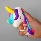 Сквиш-наклейка «Единорожка», клейкий слой - Фото 2