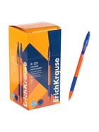 Ручка шариковая ErichKrause. R-301 Orange Matic & Grip, автоматическая, синий стержень, узел 0.7 мм, резиновый упор - Фото 10