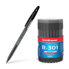 Ручка шариковая, ErichKrause, R-301 Original Stick, узел 0.7 мм, тубус, черная - фото 318243509