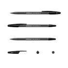 Ручка шариковая, ErichKrause, R-301 Original Stick, узел 0.7 мм, тубус, черная (комплект 60 шт) - фото 20984922