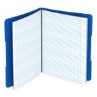 Тетрадь А5+, 48 листов в клетку ErichKrause "FolderBook", съёмная пластиковая обложка, на резинках, блок офсет, белизна 100%, синяя - фото 8496848