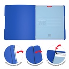 Тетрадь на спирали ErichKrause. FolderBook А5+, 48 листов, в клетку, съёмная пластиковая обложка, на резинке, синяя - Фото 4