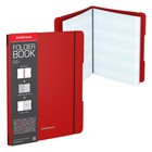 Тетрадь А5+, 48 листов в клетку ErichKrause "FolderBook", съёмная пластиковая обложка, на резинках, блок офсет, белизна 100%, красная - фото 8496850