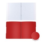 Тетрадь А5+, 48 листов в клетку ErichKrause "FolderBook", съёмная пластиковая обложка, на резинках, блок офсет, белизна 100%, красная - Фото 4