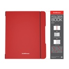 Тетрадь на спирали ErichKrause. FolderBook А5+, 48 листов, в клетку, съёмная пластиковая обложка, на резинке, красная - Фото 2