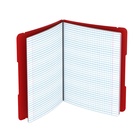 Тетрадь на спирали ErichKrause. FolderBook А5+, 48 листов, в клетку, съёмная пластиковая обложка, на резинке, красная - Фото 3