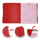 Тетрадь на спирали ErichKrause. FolderBook А5+, 48 листов, в клетку, съёмная пластиковая обложка, на резинке, красная - Фото 4