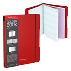 Тетрадь на спирали ErichKrause. FolderBook А5+, 96 листов, в клетку, съёмная пластиковая обложка, на резинке, блок офсет, 100% белизна, красная - Фото 1