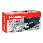 Степлер ErichKrause Quadro, № 24/6, до 30 листов, чёрный 4639924 - фото 16435287