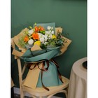 Бумага упаковочная крафт, двухцветный, оранжевый-коричневый, 0,72 х 10 м - фото 32511527